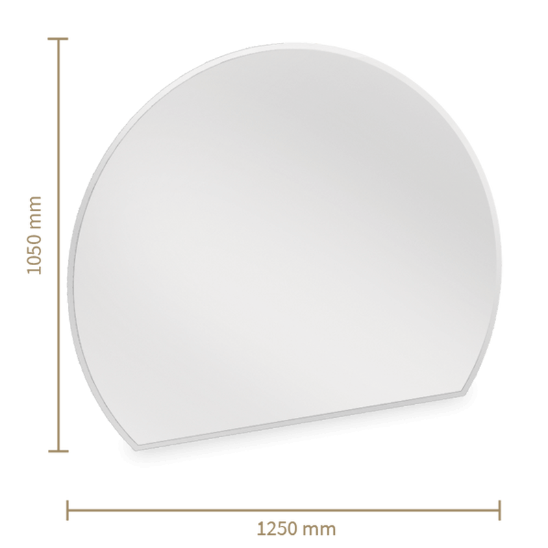 Glas Funkenschutzplatte Form Kreisabschnitt Kanuk.de